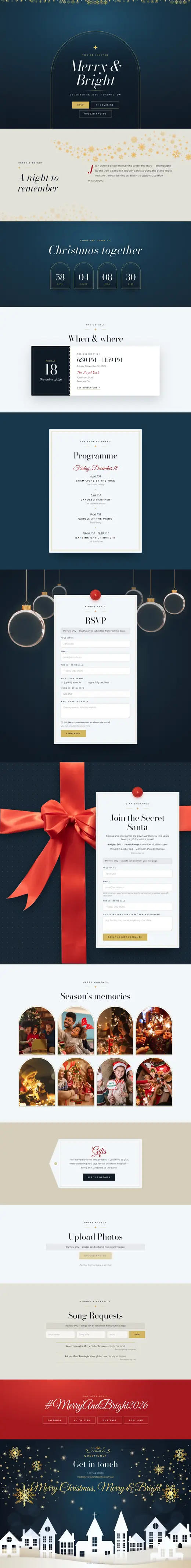 The Merry theme, the whole page